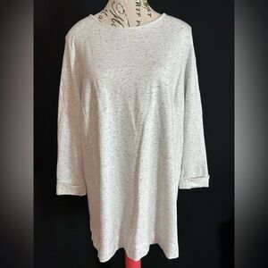 J. Crew Speckled Gray Long Sleeve Top